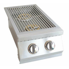 KOKOMO Built In Double Side Burner Stainless Steel with removable cover - KO-BAK2BG - The Home Selection