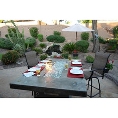 KOKOMO Entertainer Bar Gas Fire Pit Table with fire glass - Entertainer-FP - The Home Selection