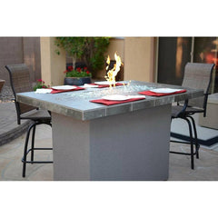 KOKOMO Entertainer Bar Gas Fire Pit Table with fire glass - Entertainer-FP - The Home Selection