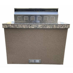 KOKOMO Fiji 4' BBQ Island with 4 Burner Built-In BBQ Grill - FIJI - The Home Selection