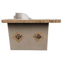 KoKoMo Havana L-Shape BBQ Island With Bar Seating and Built In BBQ Grill 4'x5' BBQ - HAVANA - The Home Selection