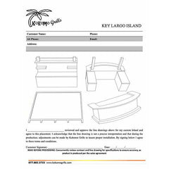 KoKoMo Key Largo Outdoor Kitchen With Built In BBQ Grill With 12 x 14 Patio Cover - KeyLargo - The Home Selection