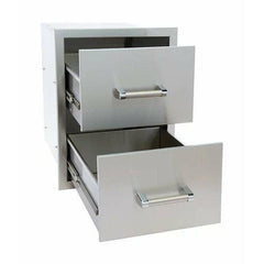 KoKoMo Outdoor Kitchen Stainless Steel Double Drawer - KO-DD12 - The Home Selection