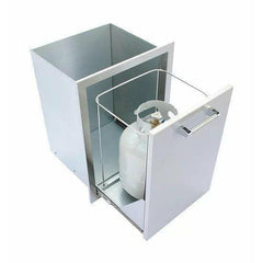 KoKoMo Outdoor Kitchen Stainless Steel Trash/Propane Pull-Out - KO-TRHD - The Home Selection