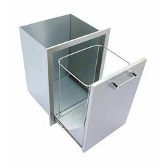 KoKoMo Outdoor Kitchen Stainless Steel Trash/Propane Pull-Out - KO-TRHD - The Home Selection