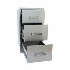 KOKOMO Outdoor Kitchen Stainless Steel Triple Drawer - KO-TD18 - The Home Selection