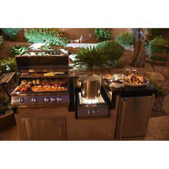 KoKoMo Power Burner 4 Burner 32 inch Built-In Barbeque Grill Island Kitchen Package - KO-PWRBRN-4BG-FRGE - The Home Selection