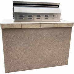 KOKOMO St. Martin 4' Charcoal Built In BBQ Island - ST.MARTIN - The Home Selection