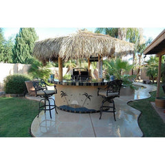 KoKoMo Tahiti Outdoor Kitchen with 10 foot Palapa and Built In BBQ Grill - TAHITI - The Home Selection