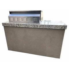 KOKOMO The 5' Maldives BBQ Island with Built In 4 Burner BBQ Grill and Access Door - MALDIVES - The Home Selection