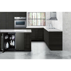 Summit 15" Built-In All-Freezer with 2.45 cu. ft. Capacity, Factory-Installed Lock, Adjustable Chrome Shelves, Frost-Free, Fingerprint Resistant, Digital Display - SCFF1533B