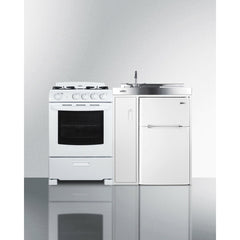 Summit 54" Wide All-in-One Kitchenette with Gas Range - ACK54GASW