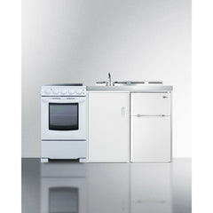 Summit 60" Wide All-in-One Kitchenette with Electric Range - ACK60ELSTW
