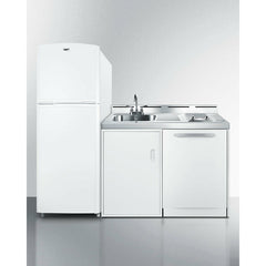 Summit 75" Wide All-In-One Kitchenette with Dishwasher - ACKDW75