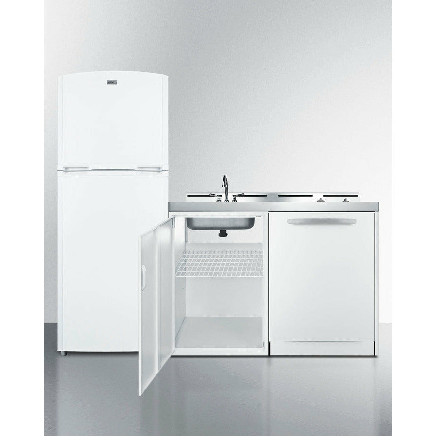 Summit 75" Wide All-In-One Kitchenette with Dishwasher - ACKDW75