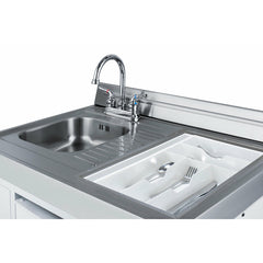 Summit 60" Wide All-in-One Kitchenette with Electric Coil Range - ACK60COILW