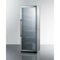 Summit 24" Wide Beverage Center with 12.6 Cu. Ft. Capacity, Stainless Steel Interior, Digital Thermostat, LED Lighting - SCR1401
