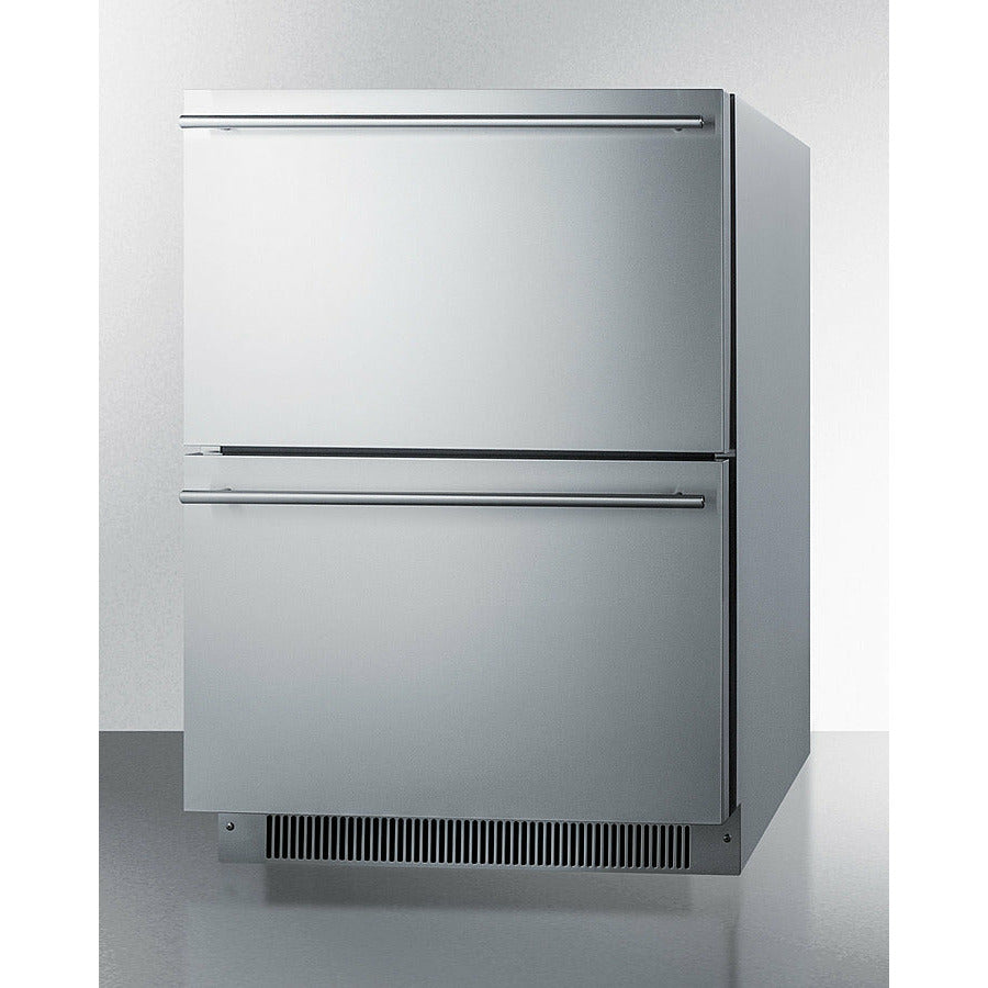 Summit 24" Wide 2-Drawer All-Refrigerator, ADA Compliant - ADRD24