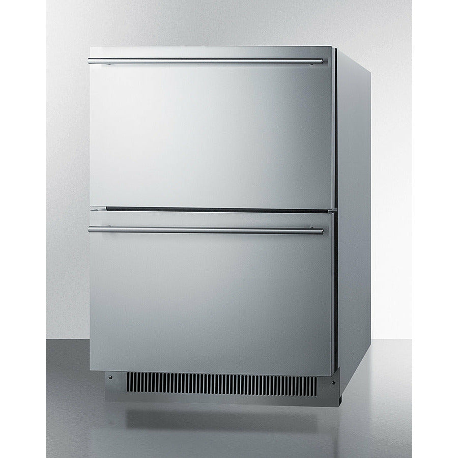 Summit 24" Wide 2-Drawer All-Refrigerator, ADA Compliant - ADRD24