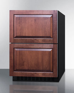 Summit 24" Wide Outdoor 2-Drawer Refrigerator-Freezer, ADA Compliant - ADRF244OS