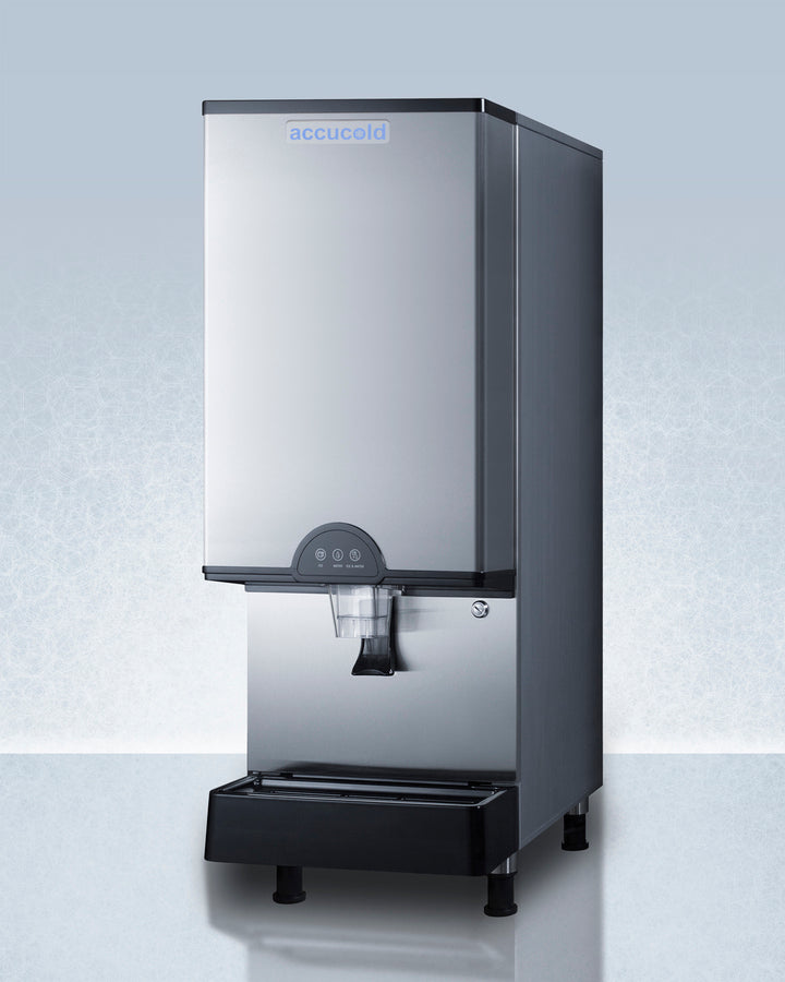 Summit 17" Wide 30 Lbs. Capacity Countertop Commercial Ice and Water Dispenser with 378 Lbs. Daily Ice Production - AIWD450FLTR