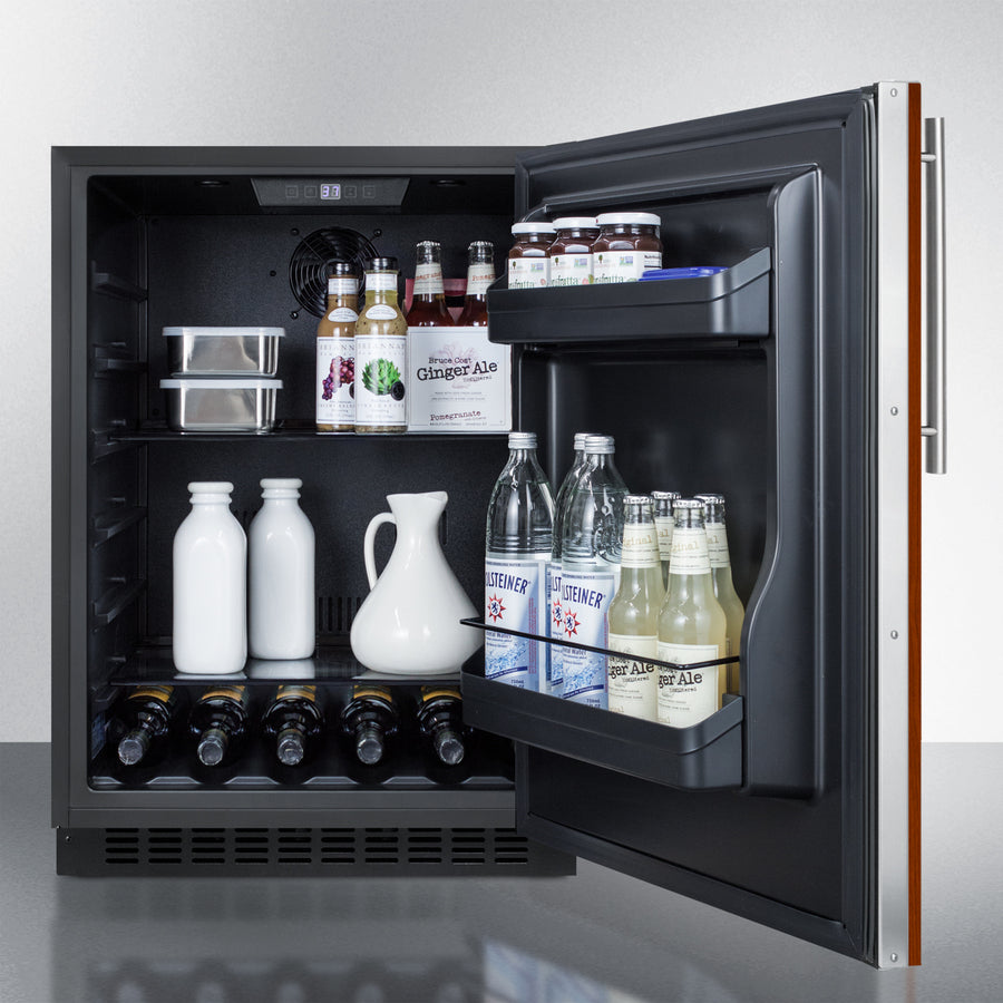 Summit 24" Wide Built-In All-Refrigerator, ADA Compliant (Panel Not Included) - AL54IF