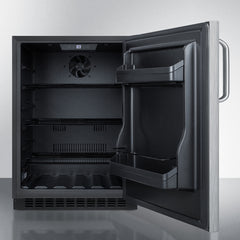 Summit 24" Wide Built-In All-Refrigerator, ADA Compliant - AL54SSTB