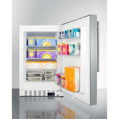 Summit 21" Wide, 2.68 Cu. Ft. Freezer with Temperature Alarm - ALFZ36SS