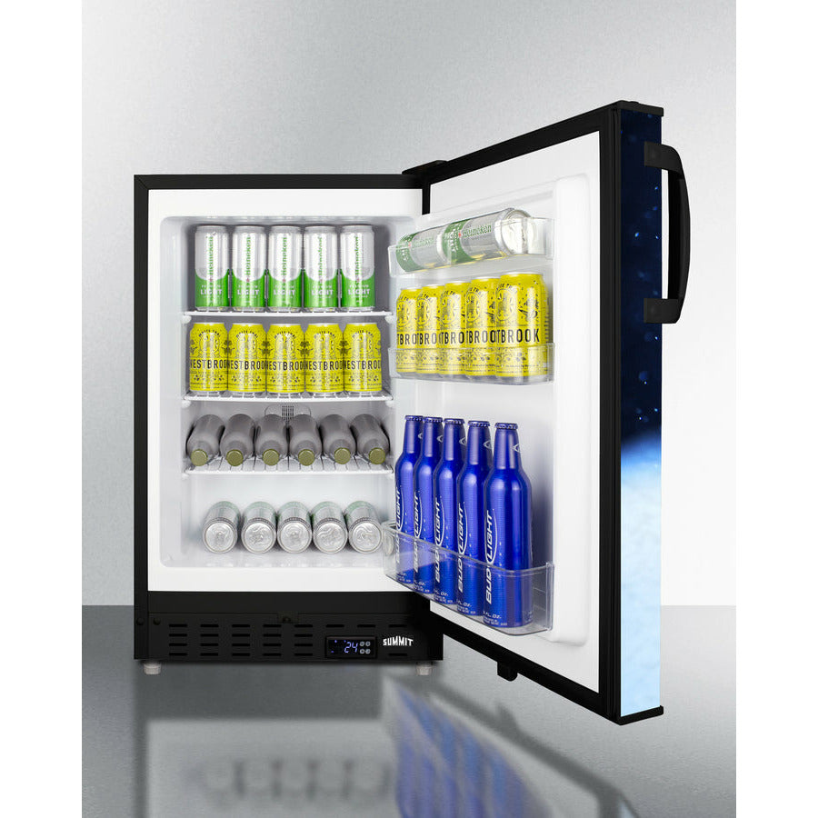 Summit 20" Wide 2.68 Cu. Ft. Capacity Beer Froster with Adjustable Shelves - ALFZ37BFROST