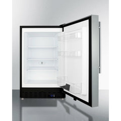Summit 21" Wide, 2.68 Cubic Feet cu. ft. Undercounter Upright Freezer with Adjustable Temperature Controls - ALFZ37BSS