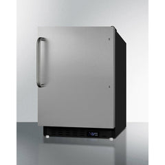 Summit 21" Wide, 2.68 Cubic Feet cu. ft. Undercounter Upright Freezer with Adjustable Temperature Controls - ALFZ37BSS