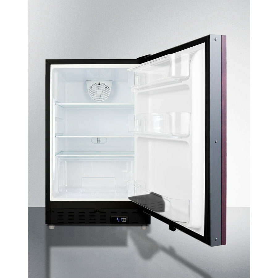 Summit 21" Wide 3.53 Cu. Ft. Compact Refrigerator with Adjustable Glass Shelves - ALR47BIF