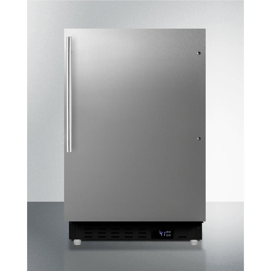 Summit 21 Inch Wide 3.53 Cu. Ft. Compact Refrigerator with Adjustable Glass Shelves - ALR47B
