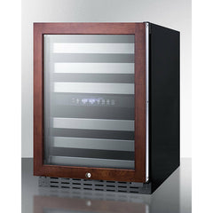 Summit 24" Built-In Wine Cellar with 46 Bottle Capacity, Dual Temperature Zone, Digital Controls, Full Extension Shelves, Reversible Door, Lock, and ADA Compliant: Panel ReadyALWC532PNR