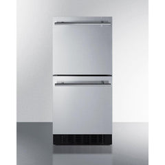 Summit 15" Wide 2-Drawer All-Refrigerator, ADA Compliant with 1.7 cu. ft. Capacity, Frost Free Defrost - ASDR1524