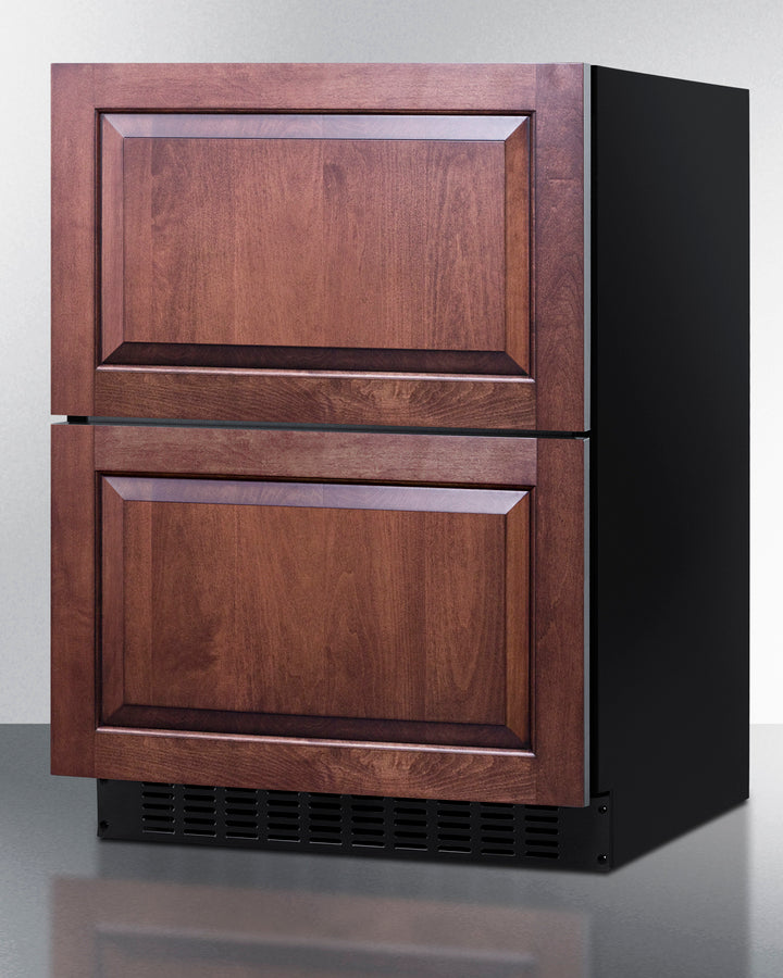Summit 24" Wide 2-Drawer All-Refrigerator, ADA Compliant with 3.1 cu. ft. Capacity, Frost Free Defrost, CFC Free, LED Lighting - ASDR2414