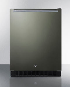 Summit 24" Wide Built-In All-Refrigerator, ADA Compliant with 3.1 cu. ft. Capacity, 3 Wire Shelves, Right Hinge, with Door Lock, Frost Free Defrost, Frost-Free Operation - ASDS2413KSHH