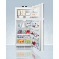 Summit 30" Wide Break Room Refrigerator-Freezer with Antimicrobial Pure Copper Handle - BKRF18WCP