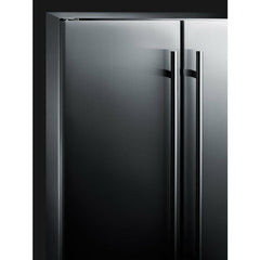 Summit 24" Wide Wine/Beverage Center with 5.1 cu. ft. Capacity 9 Shelves Including Wine Racks, Digital Thermostat, CFC Free, Automatic Defrost - SWBV24SS