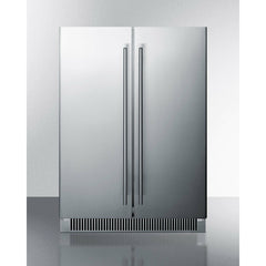 Summit 24" Wide Wine/Beverage Center with 5.1 cu. ft. Capacity 9 Shelves Including Wine Racks, Digital Thermostat, CFC Free, Automatic Defrost - SWBV24SS