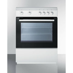 Summit 24" Wide Smooth Top Electric Range - CLRE24WH