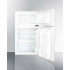 Summit 19" Wide MOMCUBE™ Refrigerator-Freezer with 3.2 cu. ft. Capacity, Glass Right Hinge with Reversible Doors, Crisper Drawer, Cycle Defrost, Energy Star Certified, CFC Free, MOMCUBE, Breast Milk Storage in White - CP34WMC