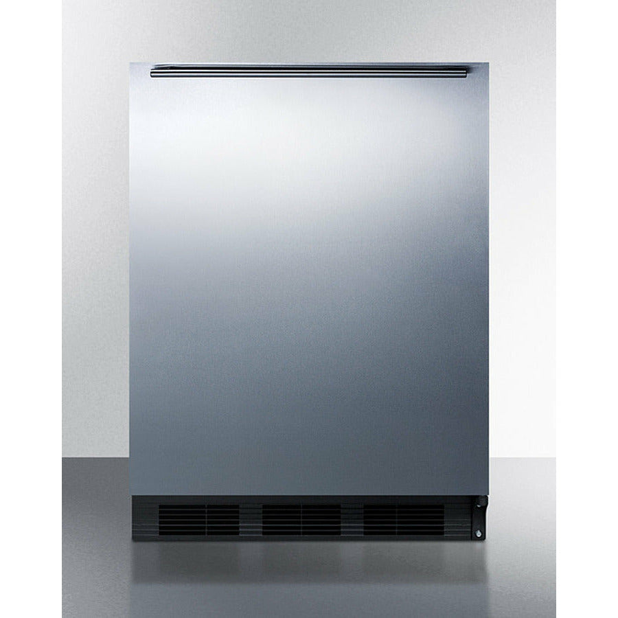 Summit 24" Wide 5.1 Cu. Ft. Compact Refrigerator with Adjustable Shelves - CT663BKSSH