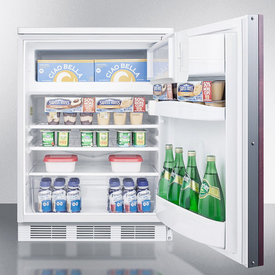 Summit 24" Wide Built-In Refrigerator-Freezer - CT66LWBI