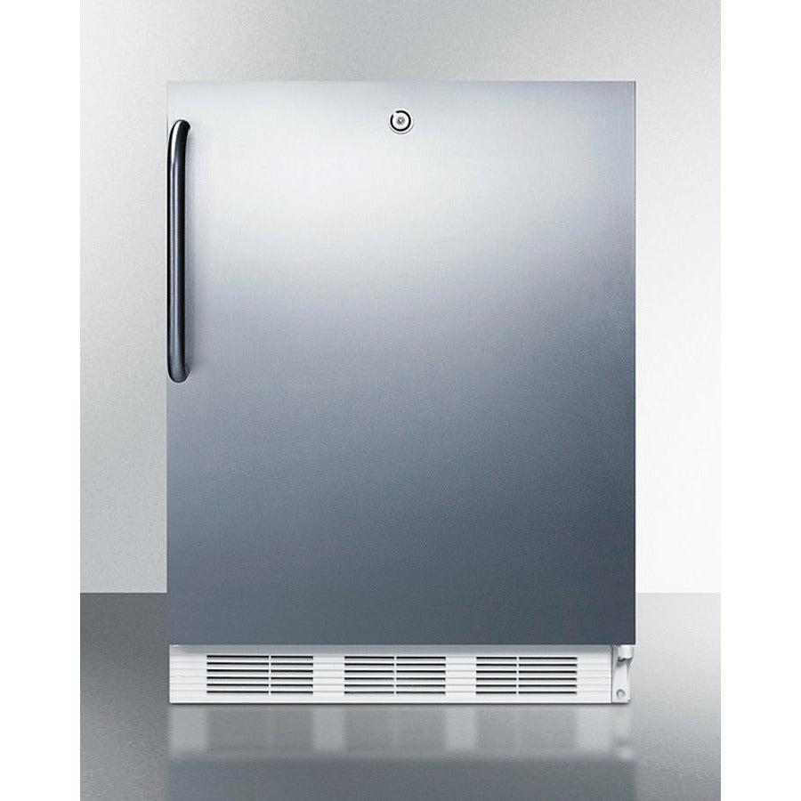 Summit 24" Wide Built-In Refrigerator-Freezer - CT66LWBISSTB