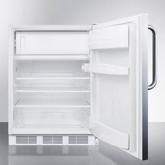 Summit 24" Wide Refrigerator-Freezer, ADA Compliant - CT66LWSSTBADA