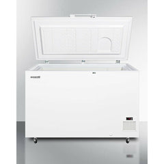 Summit AccuCold 52" Chest Freezer with 10.6 cu. ft. Capacity, Digital Thermostat, Factory Installed Lock, Casters and Manual Defrost in White - EL31LT