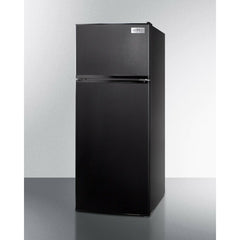 Summit 24" Wide Top Mount Refrigerator-Freezer 10.3 Cu. ft. Black - FF1119B