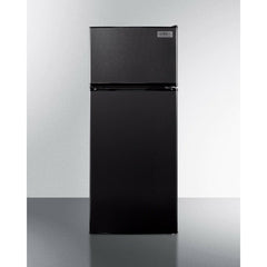 Summit 24" Wide Top Mount Refrigerator-Freezer 10.3 Cu. ft. Black - FF1119B