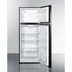 Summit 24" Wide Top Mount Refrigerator-Freezer 10.3 Cu. ft. Black - FF1119B